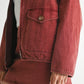 LONG SLEEVE COLLARED DENIM JACKET