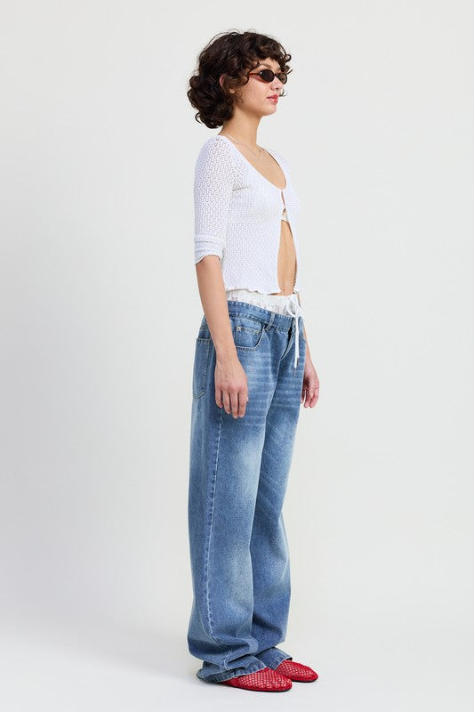 LOW RISE DENIM JEAN