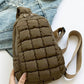 Quilted Nylon Crossbody Bag - DAVERRI FASHIONS