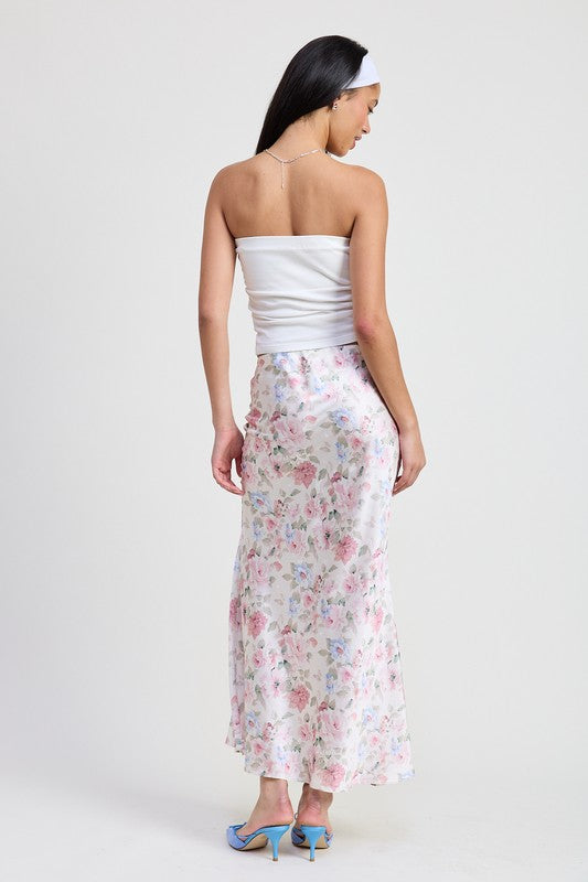 BIAS FLORAL MAXI SKIRT Maxi Skirts