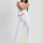FOLDED FITTED DENIM PANTS