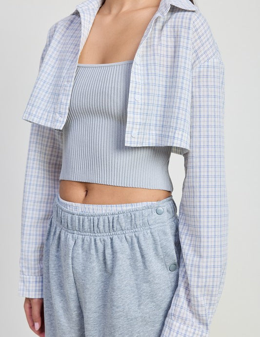 LONG SLEEVE COLLARED BUTTON UP SHIRT | Daverri Fashions