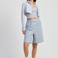 ELASTIC WAISTBAND SHORTS