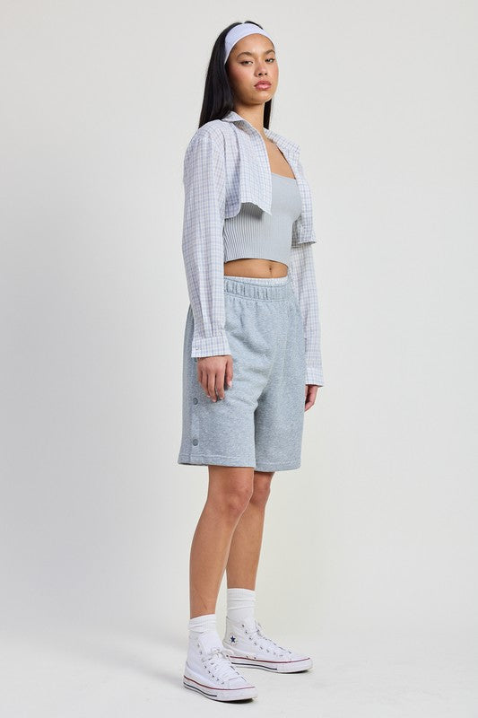 ELASTIC WAISTBAND SHORTS