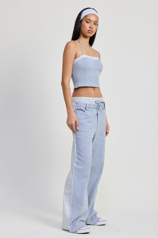 Emory Park Double Waist Straight Leg Pants