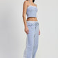 DOUBLE WAIST STRAIGHT LEG PANTS