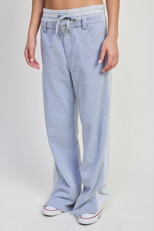 Emory Park Double Waist Straight Leg Pants Pants