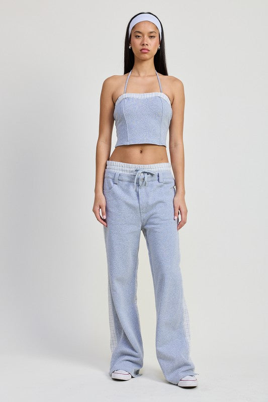 Emory Park Double Waist Straight Leg Pants