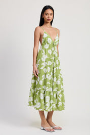 Emory Park Spaghetti Strap Floral Flare Maxi Dress Maxi Dresses