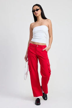POCKET CARGO PANTS - DAVERRI FASHIONS
