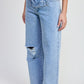LAYERED STRAIGHT LEG DENIM PANT