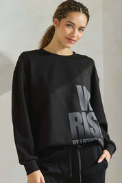 Black We Rise by Lifting Others Ultra Comfy Sweatshirt Plus Size | Sweatshirts Daverri Fashions