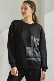 We Rise by Lifting Others Ultra Comfy Sweatshirt Plus Size | Sweatshirts Daverri Fashions