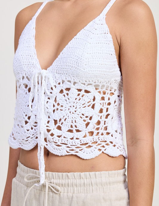 CROCHET LACE TOP