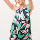 And The Why Botanical Printed Halterneck Tiered Maxi Dress - DAVERRI FASHIONS