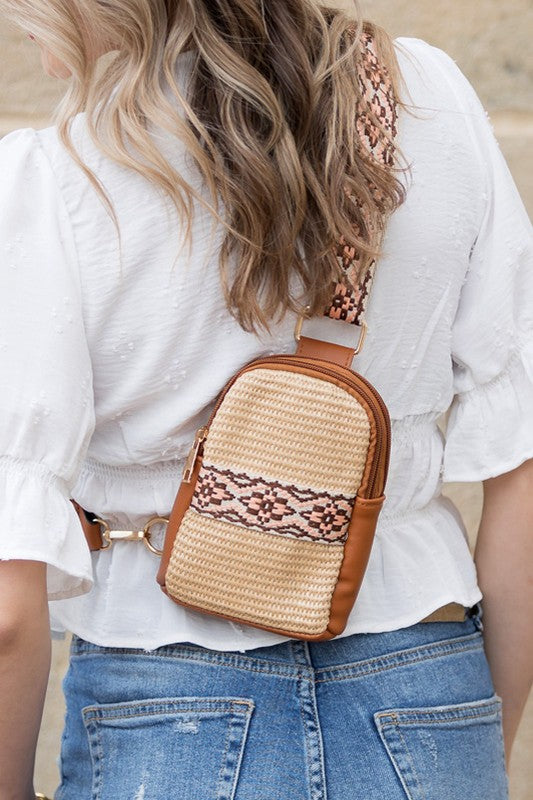 Woven Guitar Strap Sling Bag Sling Bags