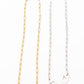 18K STAINLESS STEEL HANDCUFF NECKLACE