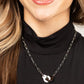 18K STAINLESS STEEL HANDCUFF NECKLACE Silver OneSize