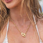 18K STAINLESS STEEL HANDCUFF NECKLACE Gold OneSize