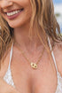18K STAINLESS STEEL HANDCUFF NECKLACE Gold OneSize