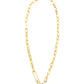 18K STAINLESS STEEL LOCK & CLIP CHAIN NECKLACE - DAVERRI FASHIONS