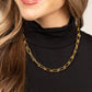 18K STAINLESS STEEL BARBED WIRE CHAIN NECKLACE