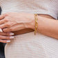 18K STAINLESS STEEL LAYERED PAPERCLIP BRACELET