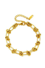 18K STAINLESS STEEL BARBED WIRE CHAIN BRACELET | Daverri Fashions
