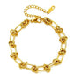 18K STAINLESS STEEL BARBED WIRE CHAIN BRACELET