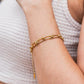 18K STAINLESS STEEL BARBED WIRE CHAIN BRACELET