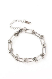 18K STAINLESS STEEL BARBED WIRE CHAIN BRACELET | Daverri Fashions