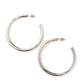 14K STAINLESS STEEL OPEN HOOP EARRINGS Silver OneSize Earrings