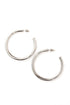14K STAINLESS STEEL OPEN HOOP EARRINGS Silver OneSize Earrings