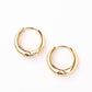 14K STAINLESS STEEL EVERYDAY HUGGIE EARRINGS