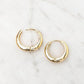 14K STAINLESS STEEL EVERYDAY HUGGIE EARRINGS