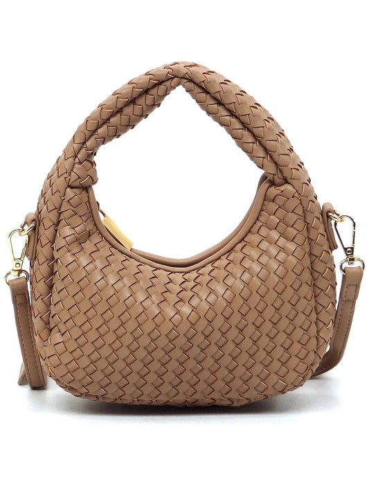 STONE one Woven Mini Hobo Shoulder Bag | Daverri Fashions