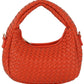 Woven Mini Hobo Shoulder Bag BURNT ORANGE one