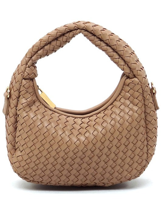 Woven Mini Hobo Shoulder Bag | Daverri Fashions