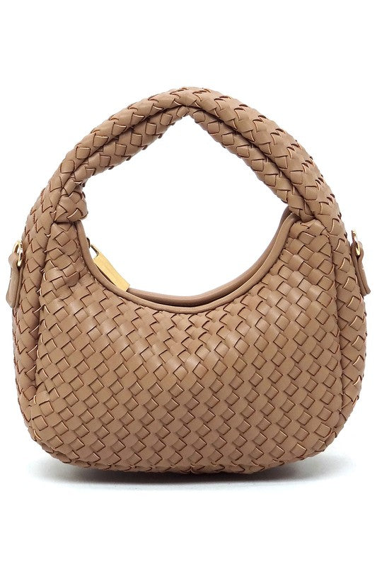 Woven Mini Hobo Shoulder Bag | Daverri Fashions