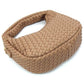 Woven Mini Hobo Shoulder Bag