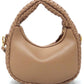 Woven Mini Hobo Shoulder Bag