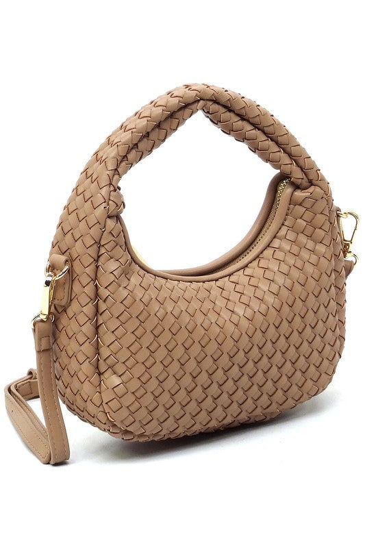 Woven Mini Hobo Shoulder Bag | Daverri Fashions