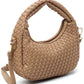 Woven Mini Hobo Shoulder Bag