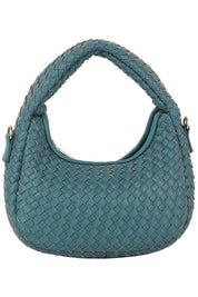 D BLUE one Woven Mini Hobo Shoulder Bag | Daverri Fashions