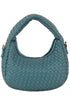 Woven Mini Hobo Shoulder Bag D BLUE one
