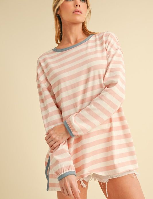 Onida Stripe Top | Tops Daverri Fashions