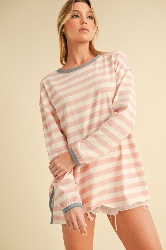 Onida Stripe Top | Tops Daverri Fashions
