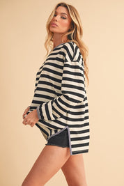 Onida Stripe Top | Tops Daverri Fashions