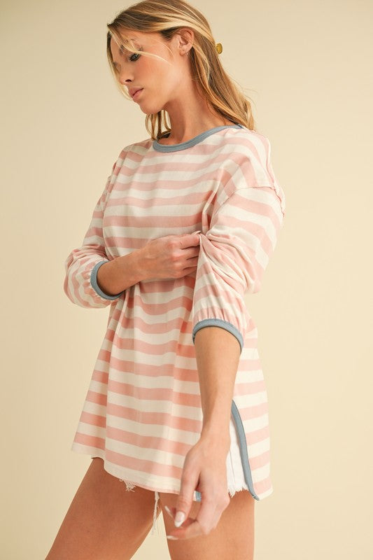 Onida Stripe Top | Tops Daverri Fashions