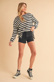 Onida Stripe Top | Tops Daverri Fashions